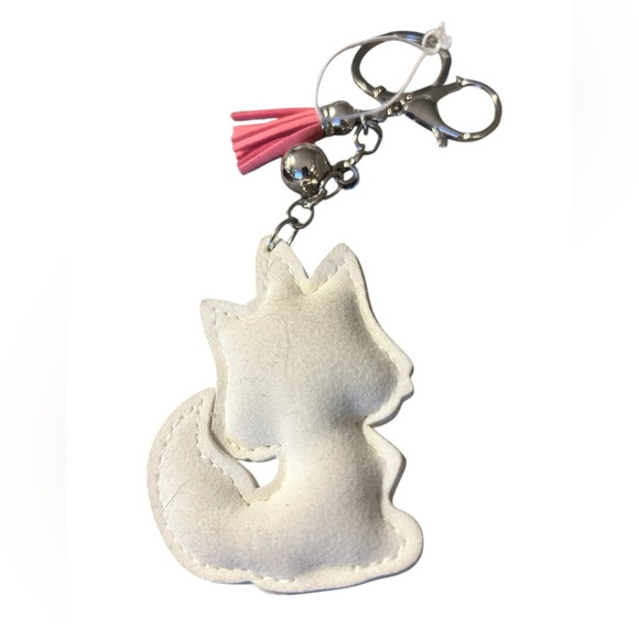 Rhinestone Unicorn Kitty Purse Charm Or Key Ring - Picture 10 of 12